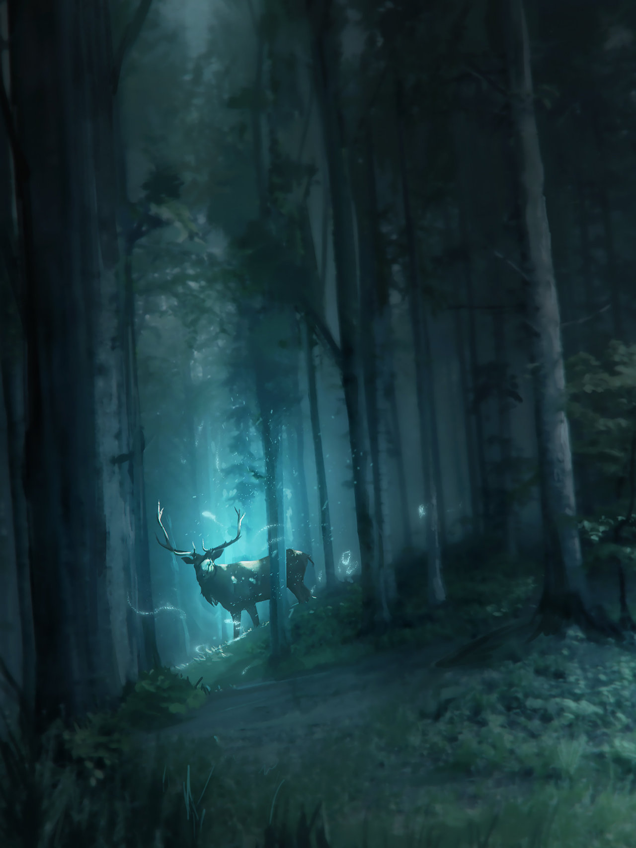 mystical forest art