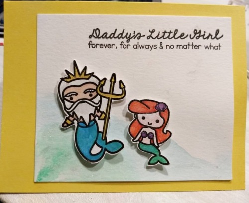 Father&rsquo;s Day card. #sssdaddyslilmermaid #sssmermaidshelfie #sssbecausewecare