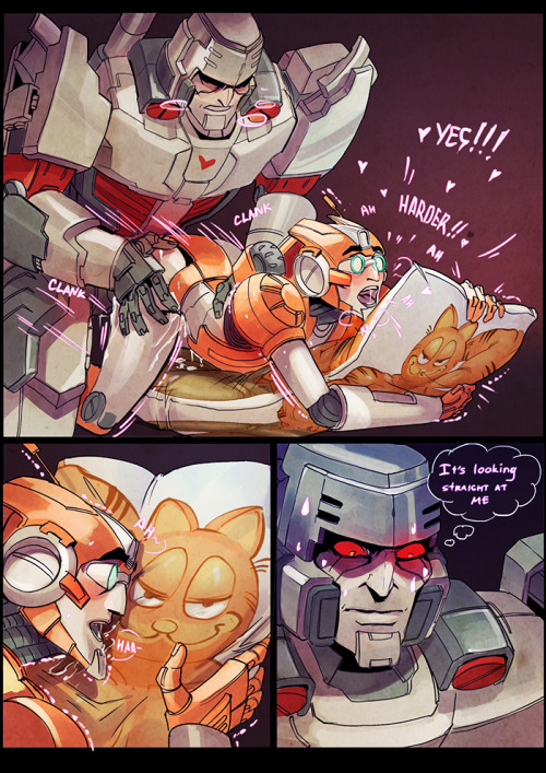 schandbringer:  larbestaaargh:oh the things you do for love, Megatron.This idea was born yesterday, at herzspalter’s stream once again, and I regret nothing  I’ve been laughing into my pillow for the past 5 years, this is fucking perfect, I’m in