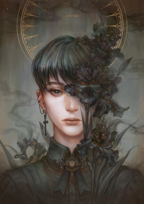 “Iris” by len-yan: http://bit.ly/2QtDFuJ
Do the dark tendrils rising from the character represent evil or death? The two are not one and the same.