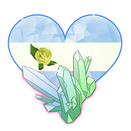 pineromantic: @kirstendoodles made these awesome Pride heart crystals and left the template up for 