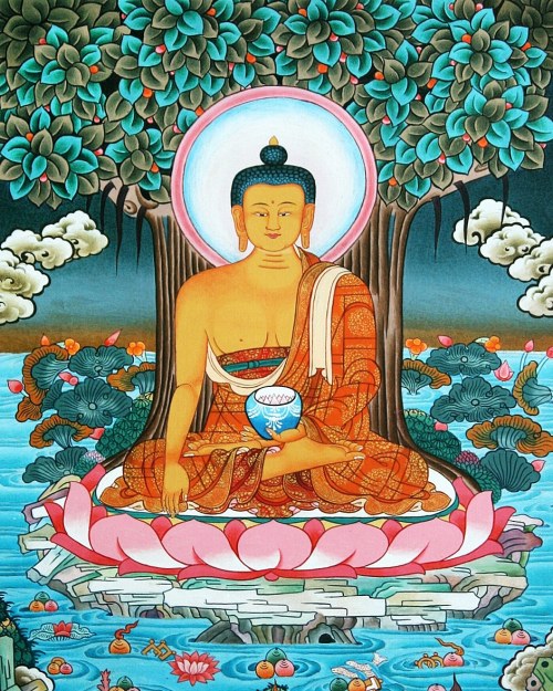 Sitting at the foot of the bodhi tree on the night when he realized the truth, the Buddha discovered