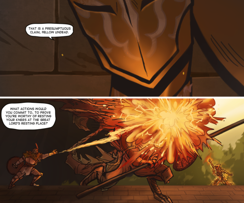 lordranandbeyond:Here’s this month’s comic update, finally featuring Solaire! You can thank @adultur