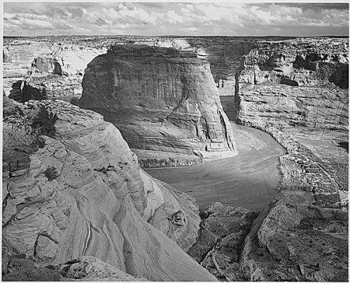 Canyon de Chelly, by Ansel AdamsThis photograph from the public domain was taken by the photographer
