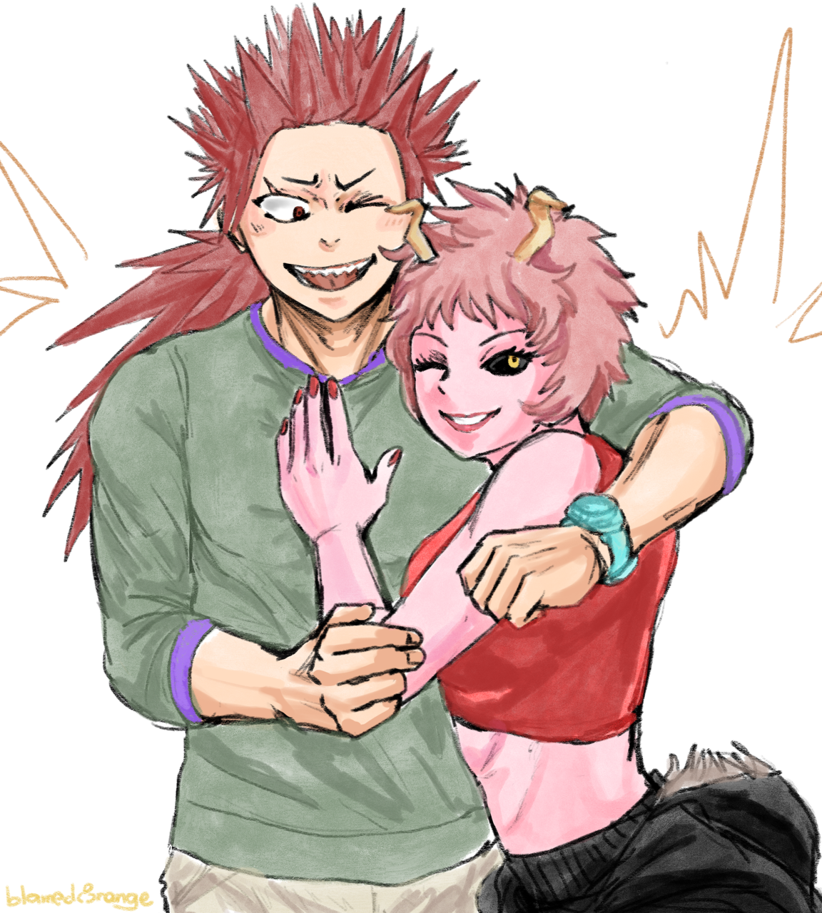 blamedorange:  Horn buddies!