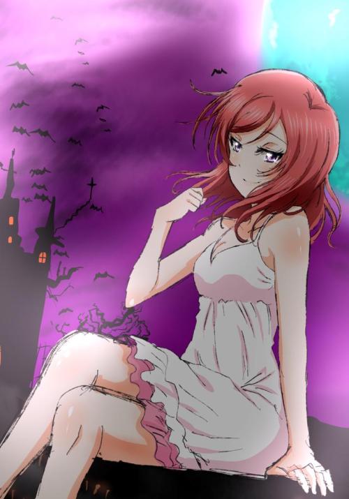 lovelive-1draw:  Twitter / mayitarij: 手が届かない、高嶺のflower　#ラブライブ版深夜の真剣お絵描き60分一本勝負 http://t.co/w3qvGqVMCp 
