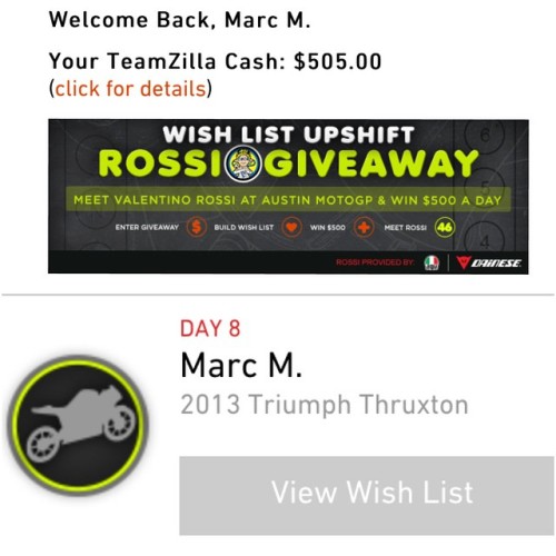 I finally won something!!!! 😀 THANK YOU @revzilla !!!!!!! Now.. I just to win the grand price to meet @valeyellow46 👍 Thank you @jebus_777 for telling me about it haha #revzilla #rossigiveaway #finallywonsomething #valentinorossi #rossi #46 #motogp