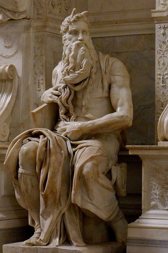 cappellapaolina:  Moses, ca. 1513-1515 Michelangelo (  Michelangelo di Lodovico Buonarroti