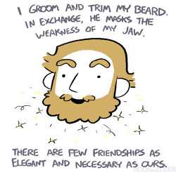 youaremyneverendingdream:  noobtheloser:  A quick warm-up in photoshop. Also 100% accurate.  I have a strong jaw, but I just love my beard