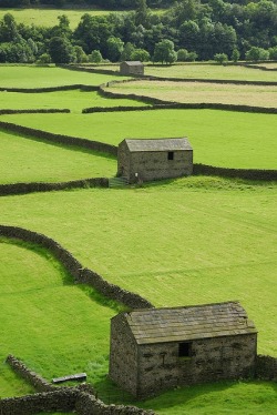 ecogboutique:  Image source: Stone Barns in Swaledale by Marcus Reeves ~ “The earth has music for those who listen.” 