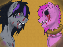 Artist: Pony practice 01! Blood Vs Pinkie! Who&rsquo;s next? You decide!