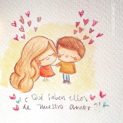 capachitos:  Tell me What They know about my love? #art #illustration #drawing #dibujo #chile #watercolor #acuarela #ilustracion #hechoenchile #amor #doodle #kawaii #cute #tierno #colors #children #mylove #mariah