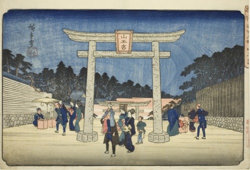 aic-asian:Sanno Shrine at Nagatababa (Nagatababa Sannogu), from the series “Famous Places in the Eas