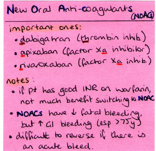 These are mostly used in patients with AF, though apixaban is also used to prevent VTEs in patients 