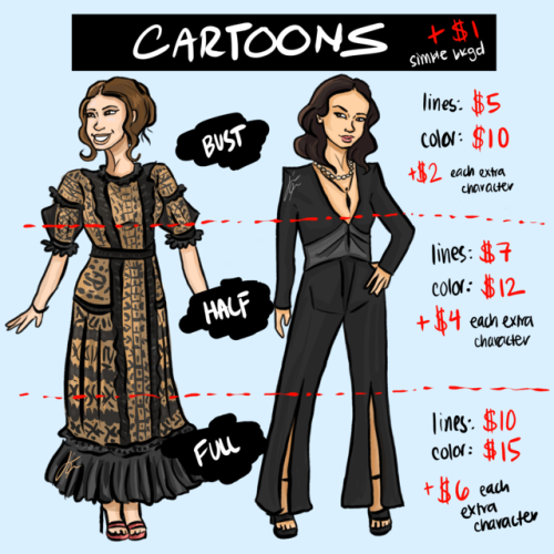 MY COMMISSIONS ARE OPEN AGAIN Y’ALL!!!!! lil different this time because my style’s changed&hellip;i