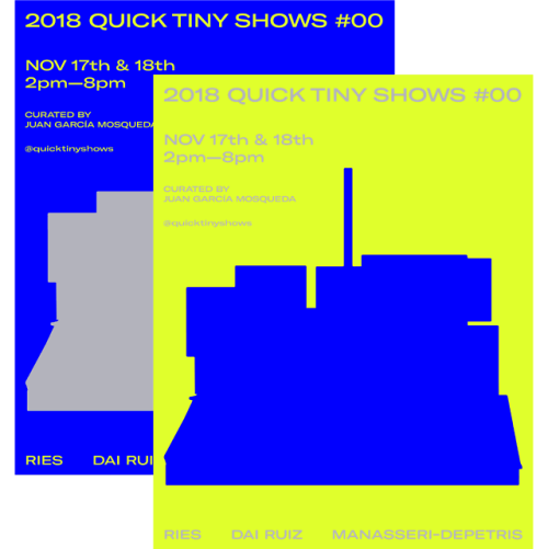 Quick Tiny Shows Posters, 2018