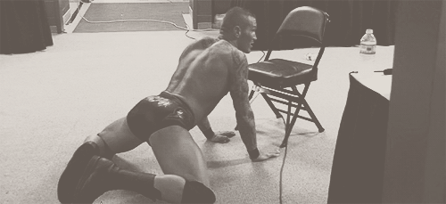 wwenude:  The Apex Predator, the Vipor and WWE’s Bad Boy…. Randy Orton.   He’s so cocky and arrogant because he knows he’s just that damn good looking. His poses makes my dick jump. If only I could have one night with him. By the looks of that