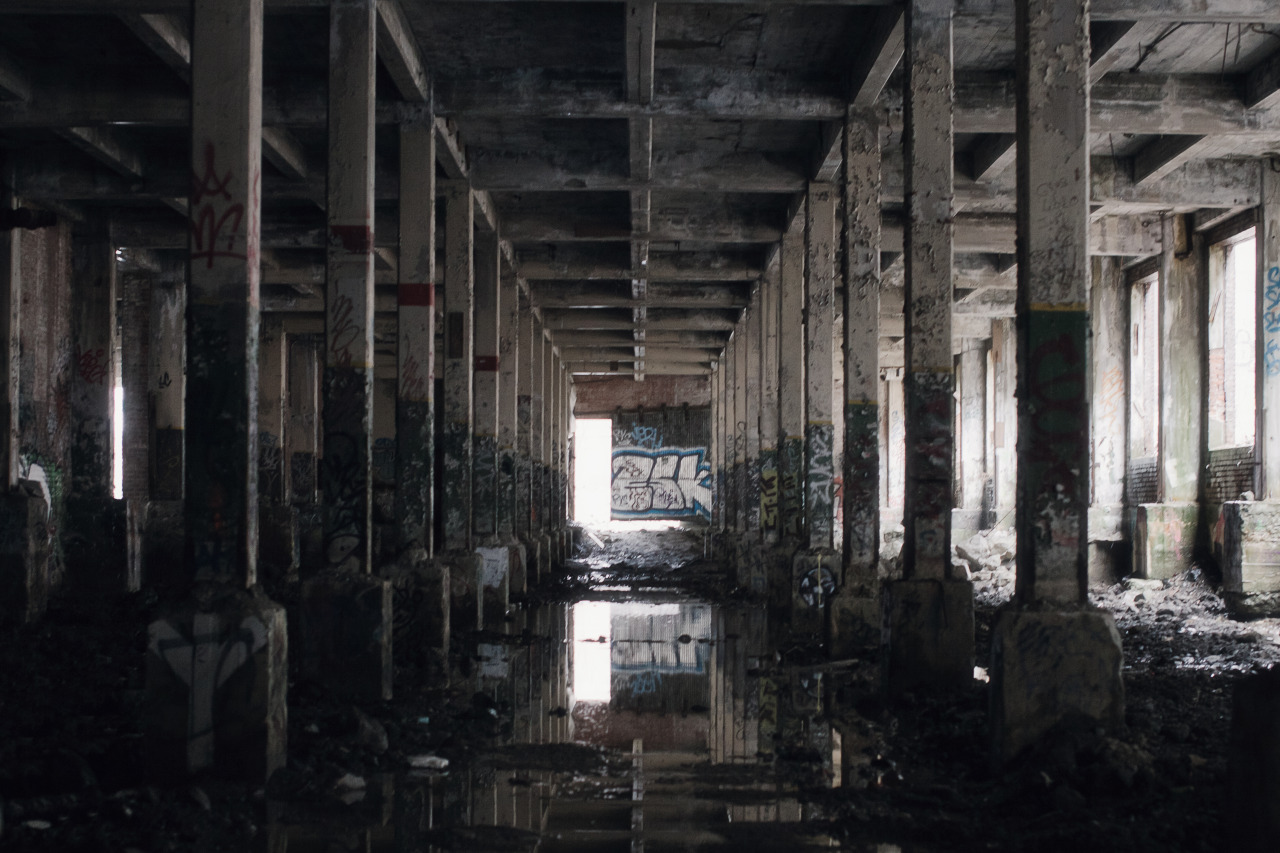 seanmundy:  Megan and I went to a pretty well known abandoned factory here in Montreal