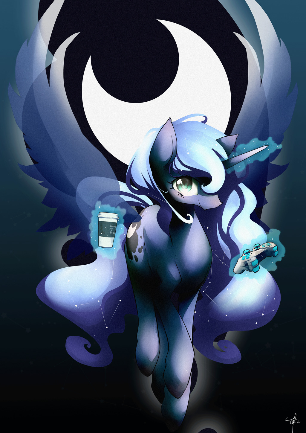 that-luna-blog:  The Princess of The Night by toki-reatle  &lt;3