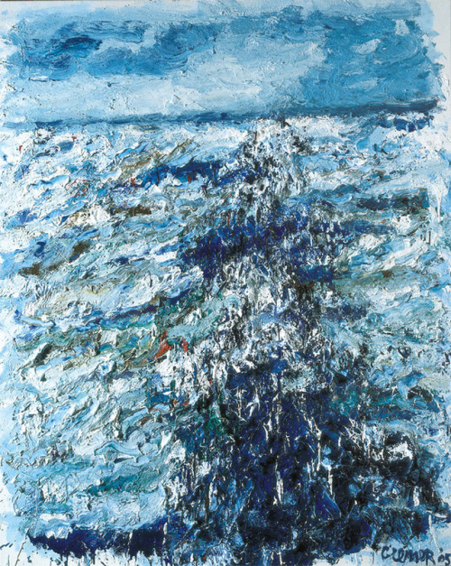 The Wake  -    Jan  Cremer , 2005.Dutch, b.1940-Oil on canvas, 200 x 160 cm