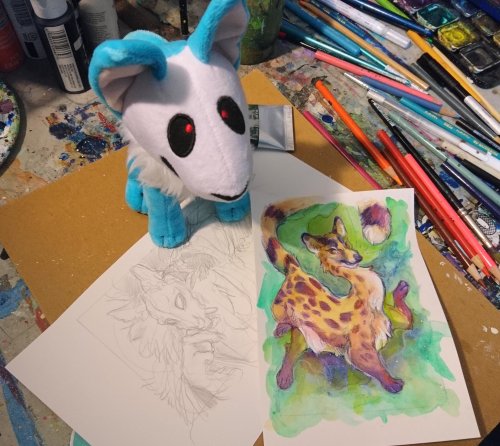 skulldog:   The boss is overseeing my painting today. Few more minis in progress.   Follow on Twitter for more art  | Explore the Shop | Commissions       