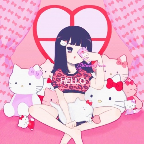 pinkdere:Sanrio girls.♡artist: twitter.com/PompokoCharge/status/1018814258883092480