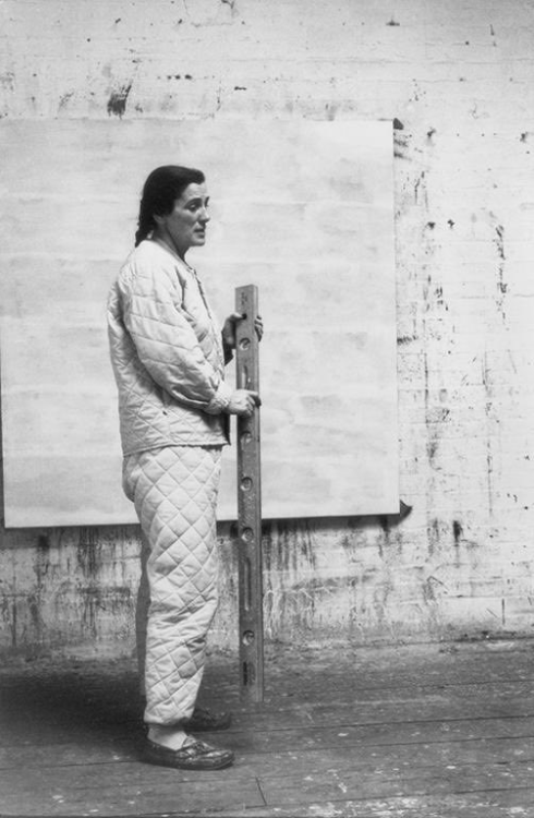 Alexander Liberman (photograph), Agnes Martin in her Studio, 1960 [Photography Archive, Getty Resear