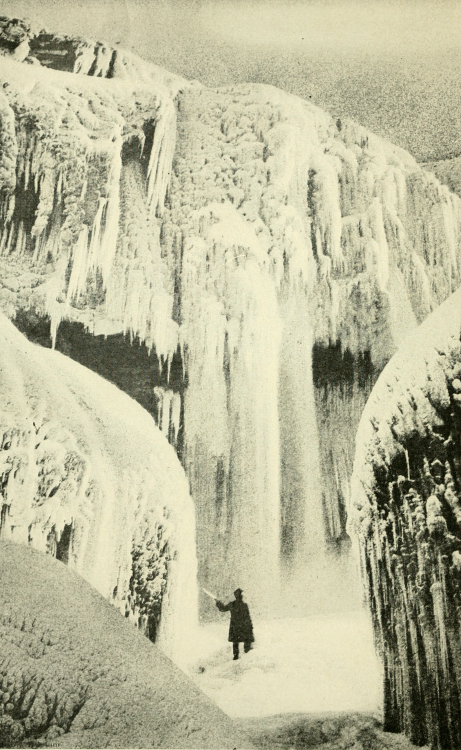 nemfrog:Niagara Falls. “Cave of the Winds in Winter.” Niagara, queen of wonders. 1916.Internet Archi