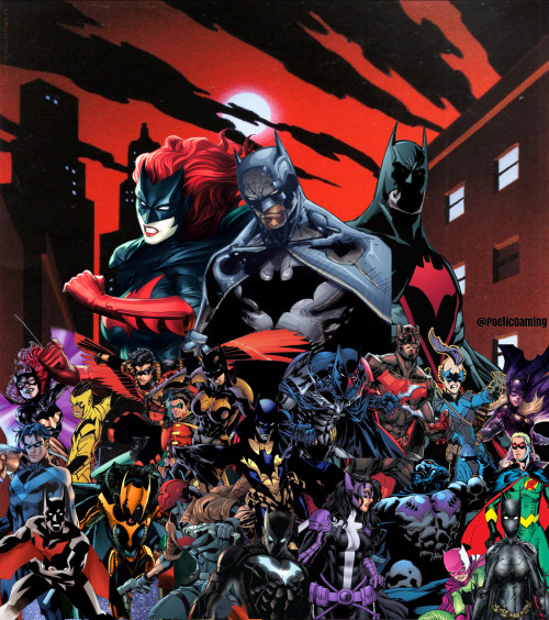 poeticgaming: The Entire Batfamily This Took Me Awhile paste these together But It was Well Worth it