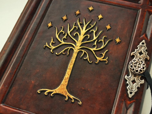 alexlibris-bookart: Tree of Gondor… Blank book is in 8 x 10 inches size, thickness around 2 i