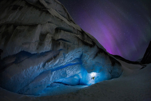 nubbsgalore:photos by paul zizka (previously featured) climbing glaciers in jasper and banff