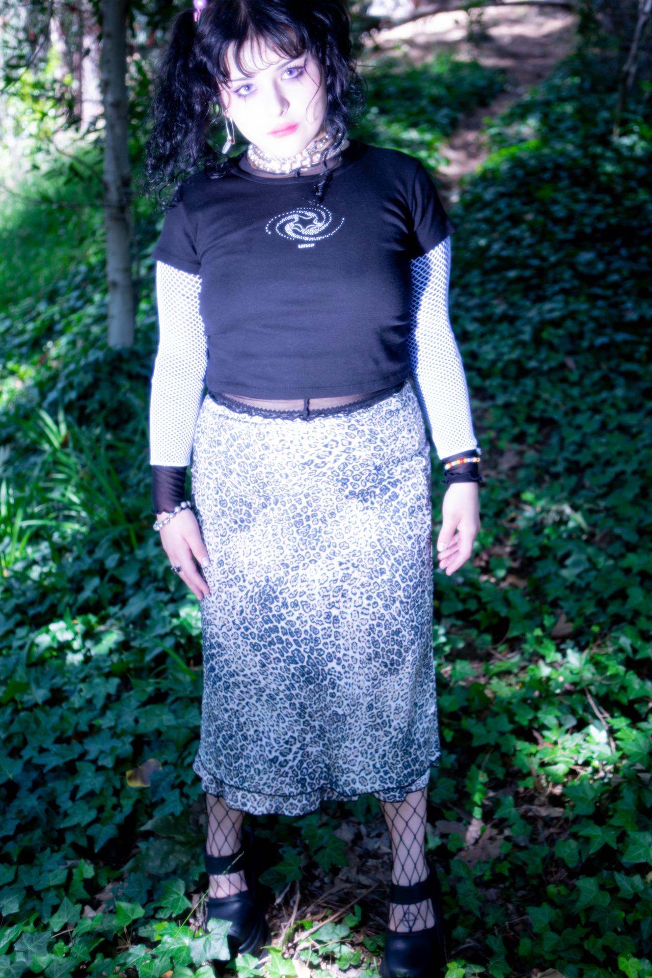 spin tee + kitten skirt on Zayra !