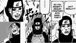 clockworkmonstrocity:  Best part of “Naruto” chapter 619- 1st Hokage’s facial expressions and personality. 
