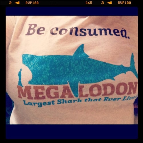 jenny-bunz:  Love my Megalodon shirt ☺️ #me