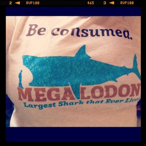 Porn photo jenny-bunz:  Love my Megalodon shirt ☺️