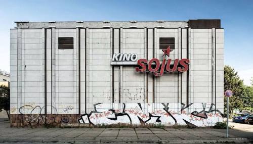 socialistmodernism: Sojus Kinocenter, Helene-Weigel-Platz, 12 Marzahn, Berlin, Germany, opened in 1