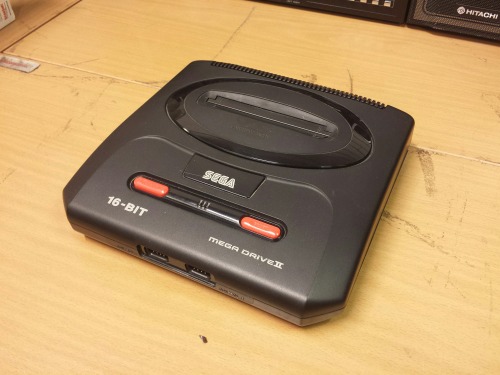 Sega Mega Drive 2 MK-1631-50 Gaming Console, 1993 With Sega RF Unit MK-1633-18