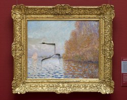 hoeirl:Punched Monet paintingBen Vautier