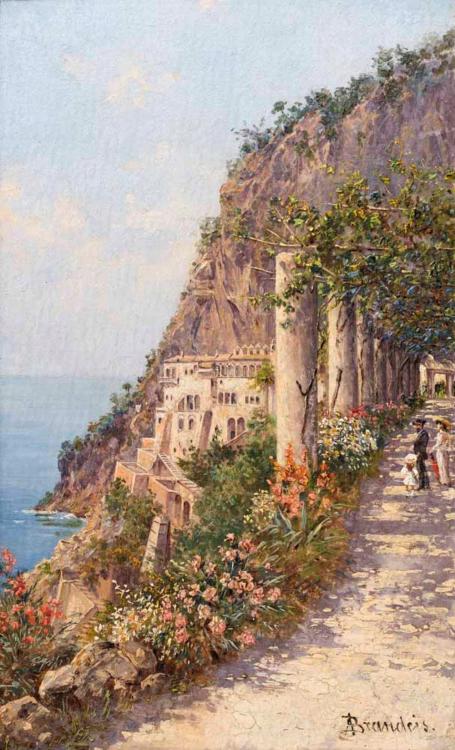 View of the Italian coastAntonietta Brandeis (Czeck, 1849 - 1926)