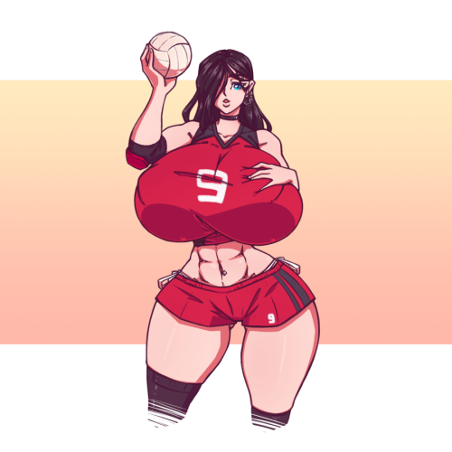 Seras showing off her voleyball uniformSeras is a character from Sky If you fell like supporting my 