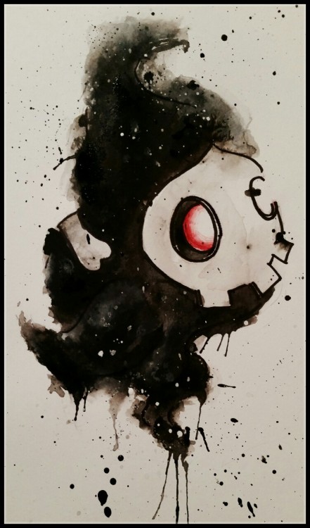 em-ray:My first ever ink painting. I plan to make a lot more of these. And better ones too. &gt;