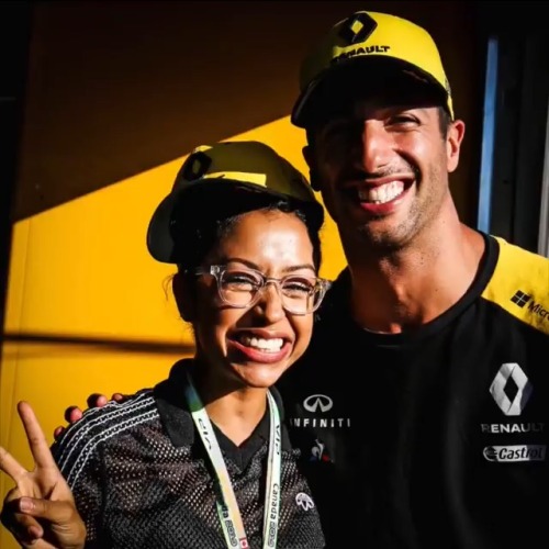 Liza Koshy and Daniel Ricciardo