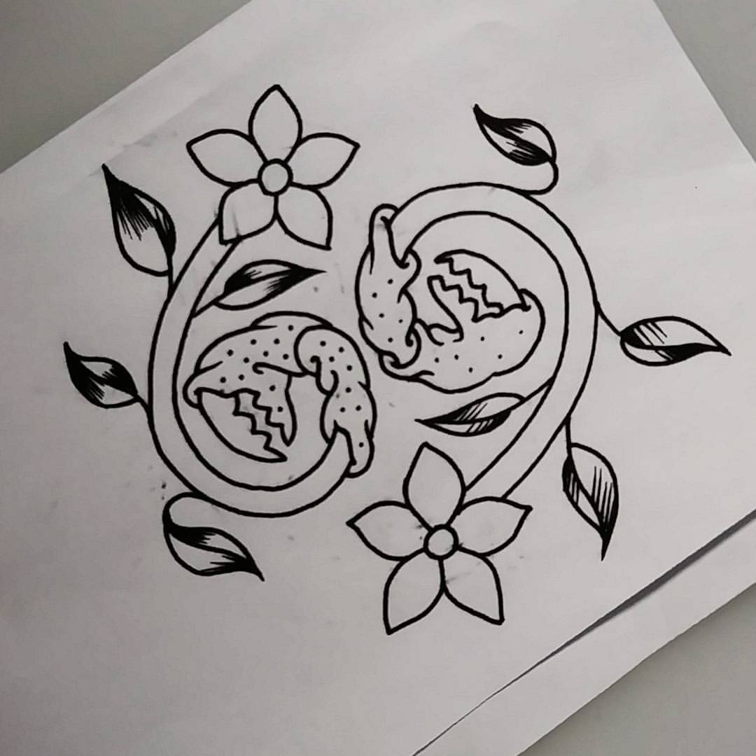 Been working on a modified cancer astrological sign.  Thank youuu. #astrology #cancer