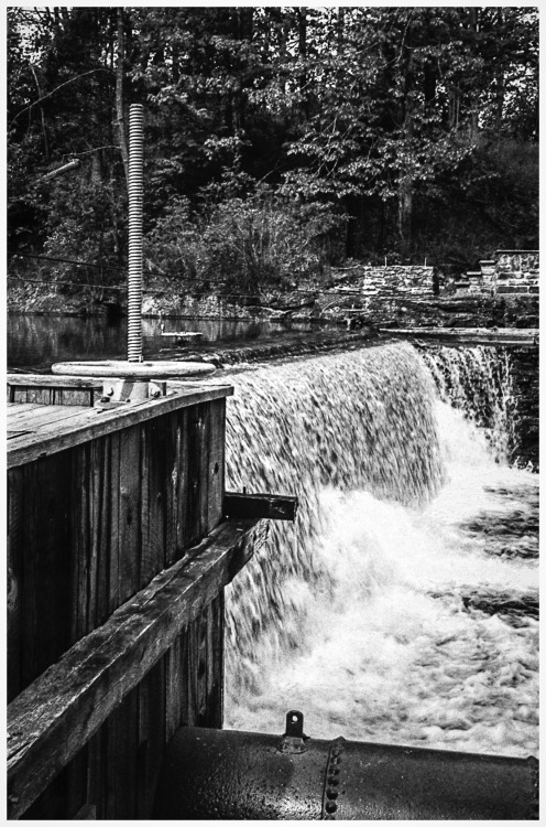 The Spillway at Morningstar Mill - shot on Ilford HP5+ with a 1961 Minolta AL 35mm rangefinder