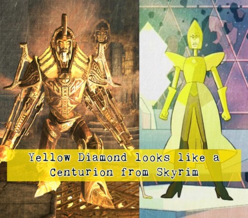 crystalgem-confessions: “Yellow diamond looks like a Centurion from Skyrim to me” - just