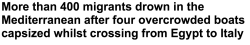 ourafrica:  Around this time, one year ago today over 800 African refugees lost their lives in the Mediterranean sea. Today “more than 400 migrants and refugees are feared to have drowned in the Mediterranean while trying to cross by boat from Egypt