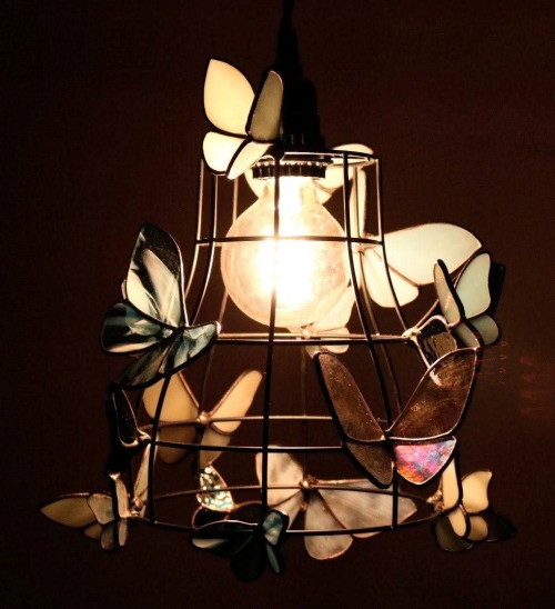 sosuperawesome:Moth to a Flame LampsNeile on Etsy