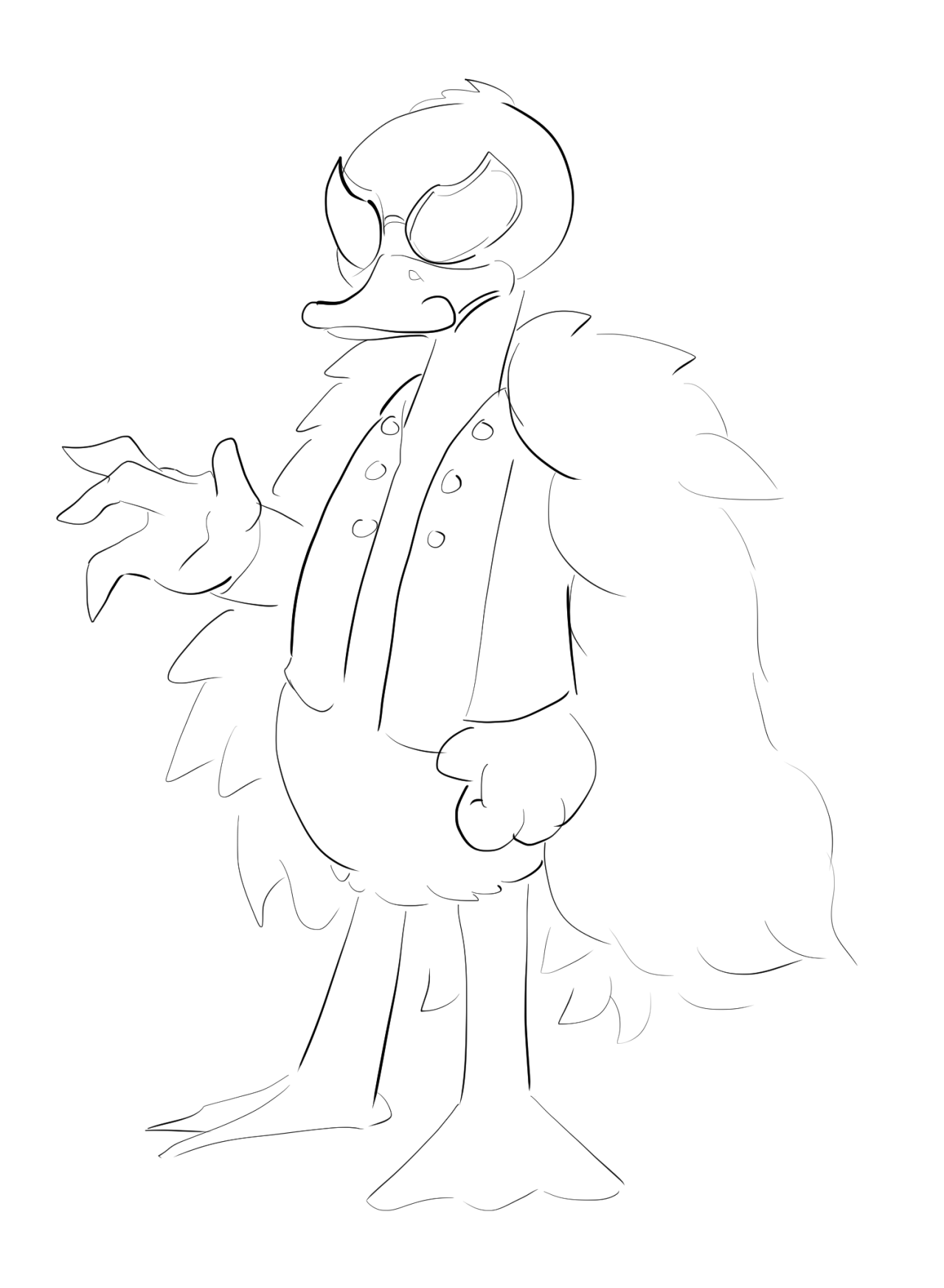 Donquixote Duckflamingo by an Anonymous DrawfriendDonald Duck dressed as Donquixote