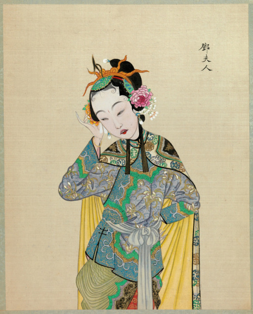 ‘One Hundred Portraits of Peking Opera Characters’, Qing Dynasty (1644-1911)”In the oper