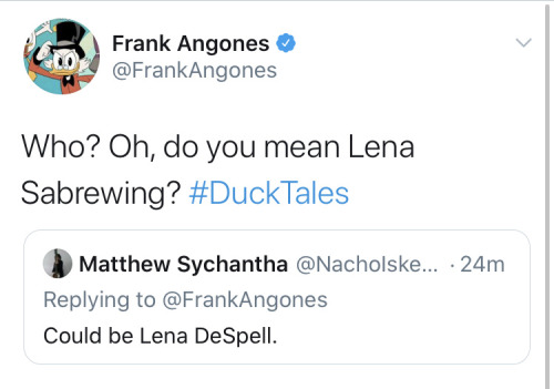 glomgay:Frank confirmed that Lena now goes by “Lena Sabrewing”!